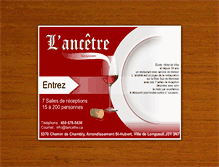 Tablet Screenshot of lancetre.ca